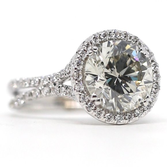 Jenna Jameson Jewelry - Halo Carat Diamond Engagement Ring Set